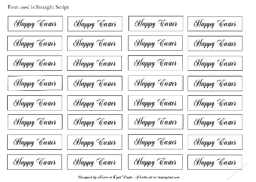 Happy Easter 3 Sentiment Tags