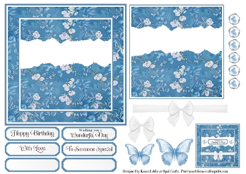 Blue Floral 1 