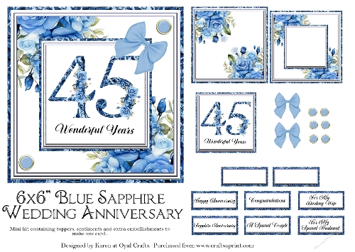 Blue Sapphire Anniversary