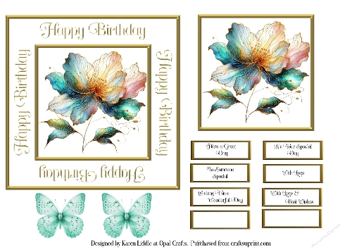 Alcohol Ink Flowers 7