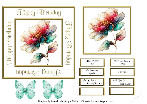 Alcohol Ink Flowers 8