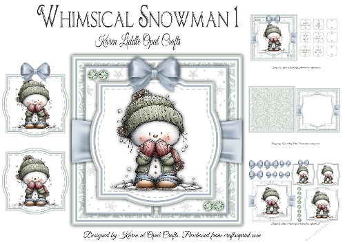 Whimsical Snowmen 1