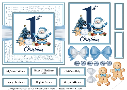 Blue Babys 1st Christmas 1