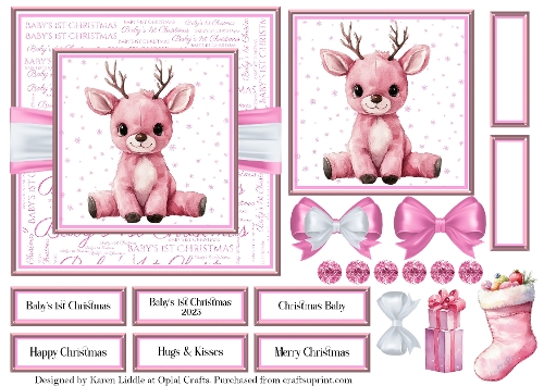 Pink Babys 1st Christmas 4