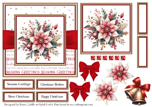 Christmas Sparkle Flowers 1