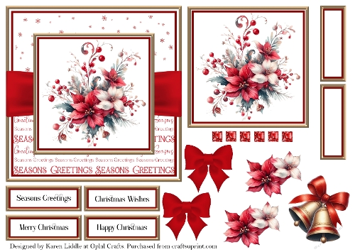 Christmas Sparkle Flowers 2