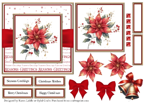 Christmas Sparkle Flowers 3