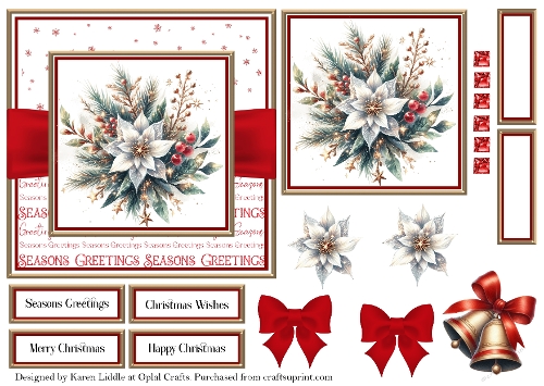Christmas Sparkle Flowers 4