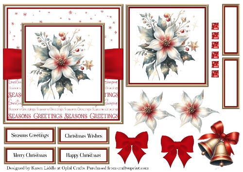 Christmas Sparkle Flowers 6
