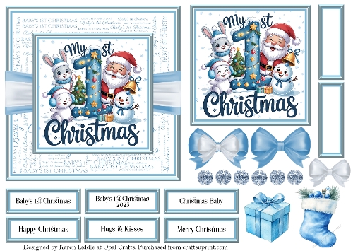 Blue Babys 1st Christmas 6