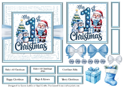 Blue Babys 1st Christmas 7