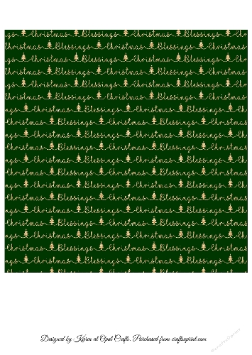 Christmas Blessings Words Background Gold Text