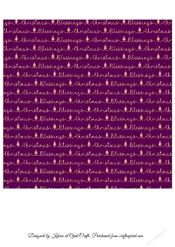 Christmas Blessings Words Background Gold Text