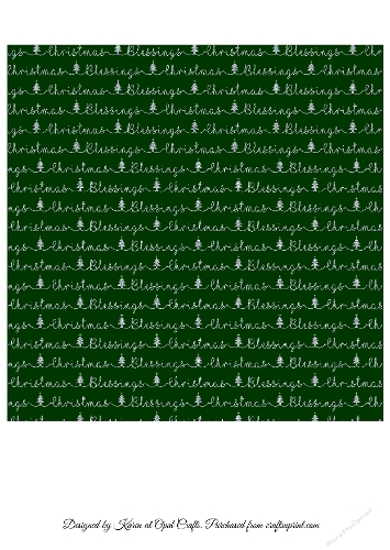 Christmas Blessings Words Background Silver Text