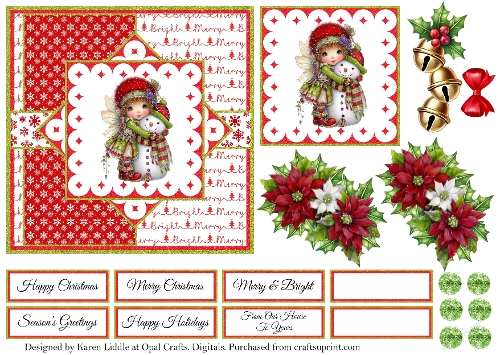 Christmas Whimsical Fairies 4