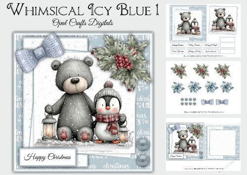 Whimsical Icy Blue 1