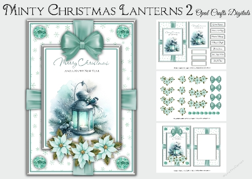 Minty Christmas Lanterns 2
