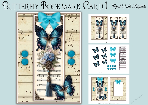 Butterfly Bookmark Card 1