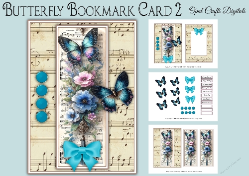 Butterfly Bookmark Card 2