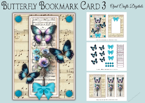 Butterfly Bookmark Card 3