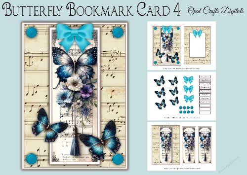 Butterfly Bookmark Card 4
