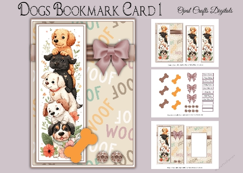 Dog Bookmark Card 1