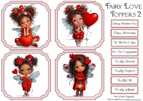 Fairy Love Topper & Sentiment Kit 2