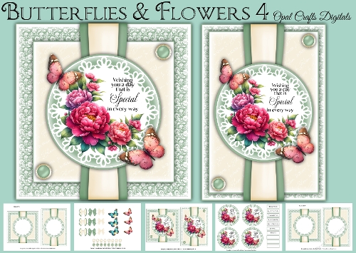 Butterflies & Flowers Wreaths 4