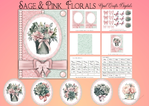 Sage & Pink Florals 