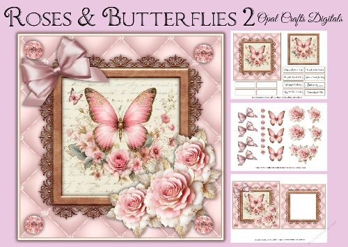 Roses & Butterflies Kit 2 6x6