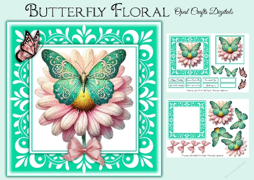 Butterfly Floral Mini Kit