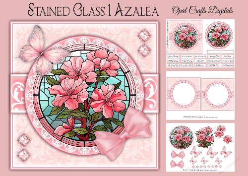Stained Glass Azaleas Mini Kit