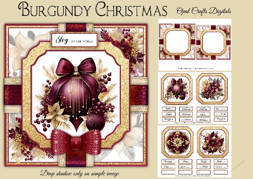 Burgundy Christmas Mini Kit