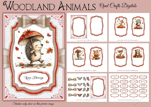 5x7 Woodland Animals Mini Kit