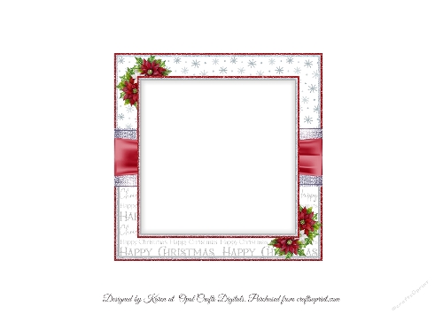 Cute Christmas Reindeer Insert