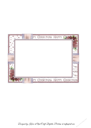 Pink Christmas Brushstroke Insert