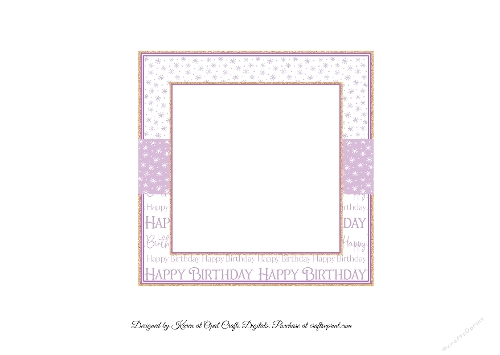 Brushstrokes Sweet Peas Insert - 6x6