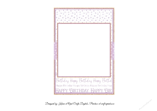 Brushstrokes Sweet Peas Insert - 5x7