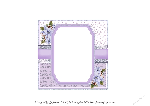 Christmas Lilac Cuties Insert 6x6