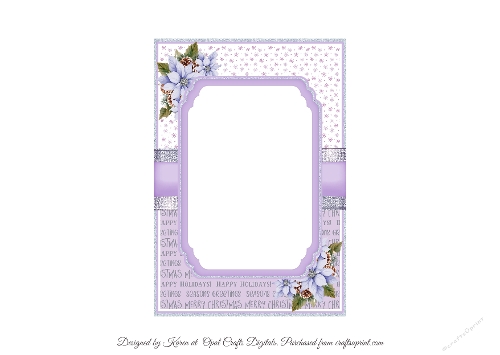 Christmas Lilac Cuties Insert 5x7