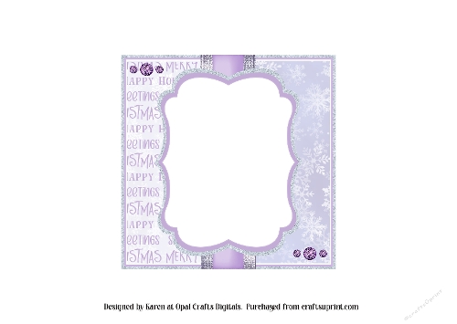Christmas Lilac Cuties Insert 6x6