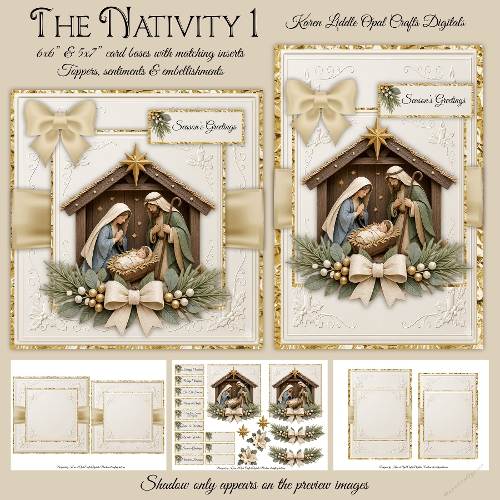 The Nativity 1 Mini Kit 6x6 & 5x7 Cards