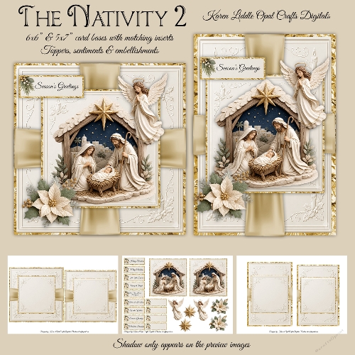 The Nativity 2 Mini Kit 6x6 & 5x7 Cards
