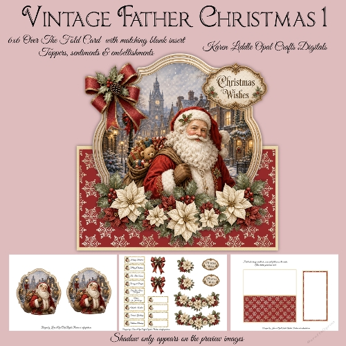 Over The Fold Vintage Father Christmas