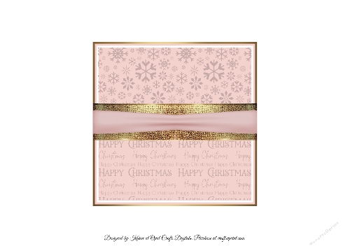 Baby Girl 1st Christmas Insert 6x6
