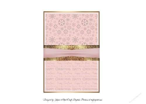Baby Girl 1st Christmas Insert 5x7