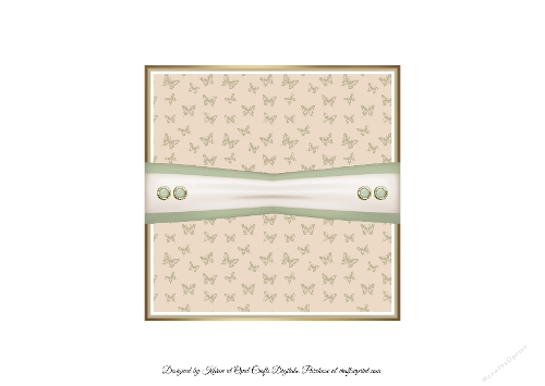 Cream Flowers 1 Insert 6x6