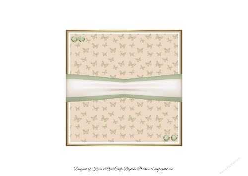 Cream Flowers 2 Insert 6x6