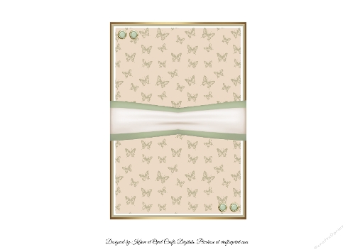 Cream Flowers 2 Insert 5x7