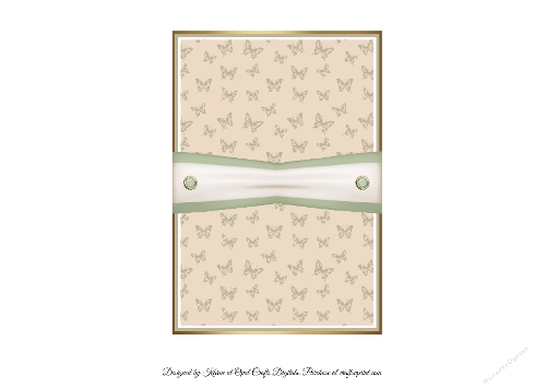 Cream Flowers 1 Insert 5x7